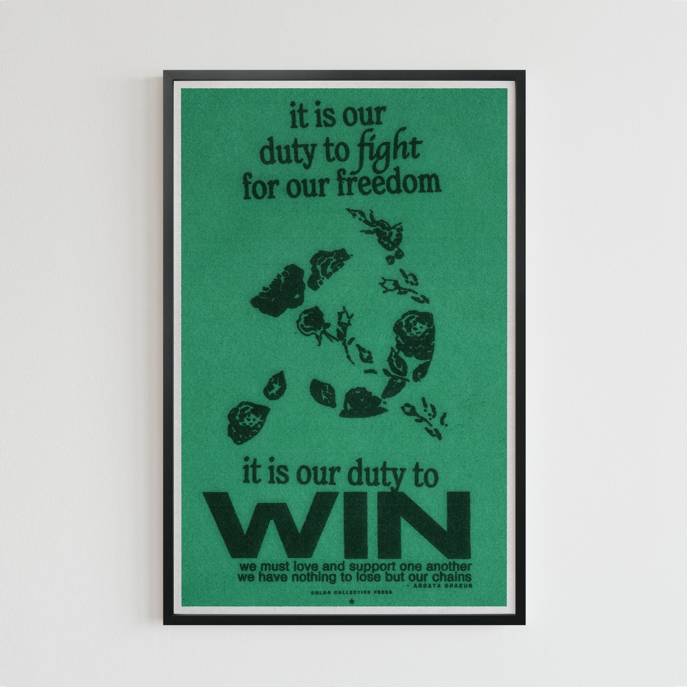 Assata Shakur Quote (11 x 17 Poster print)