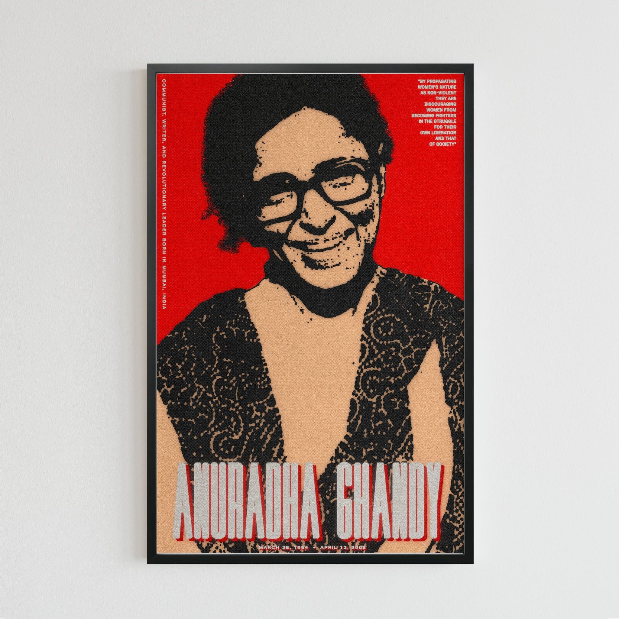 Anuradha Ghandy (11 x 17 Poster print)