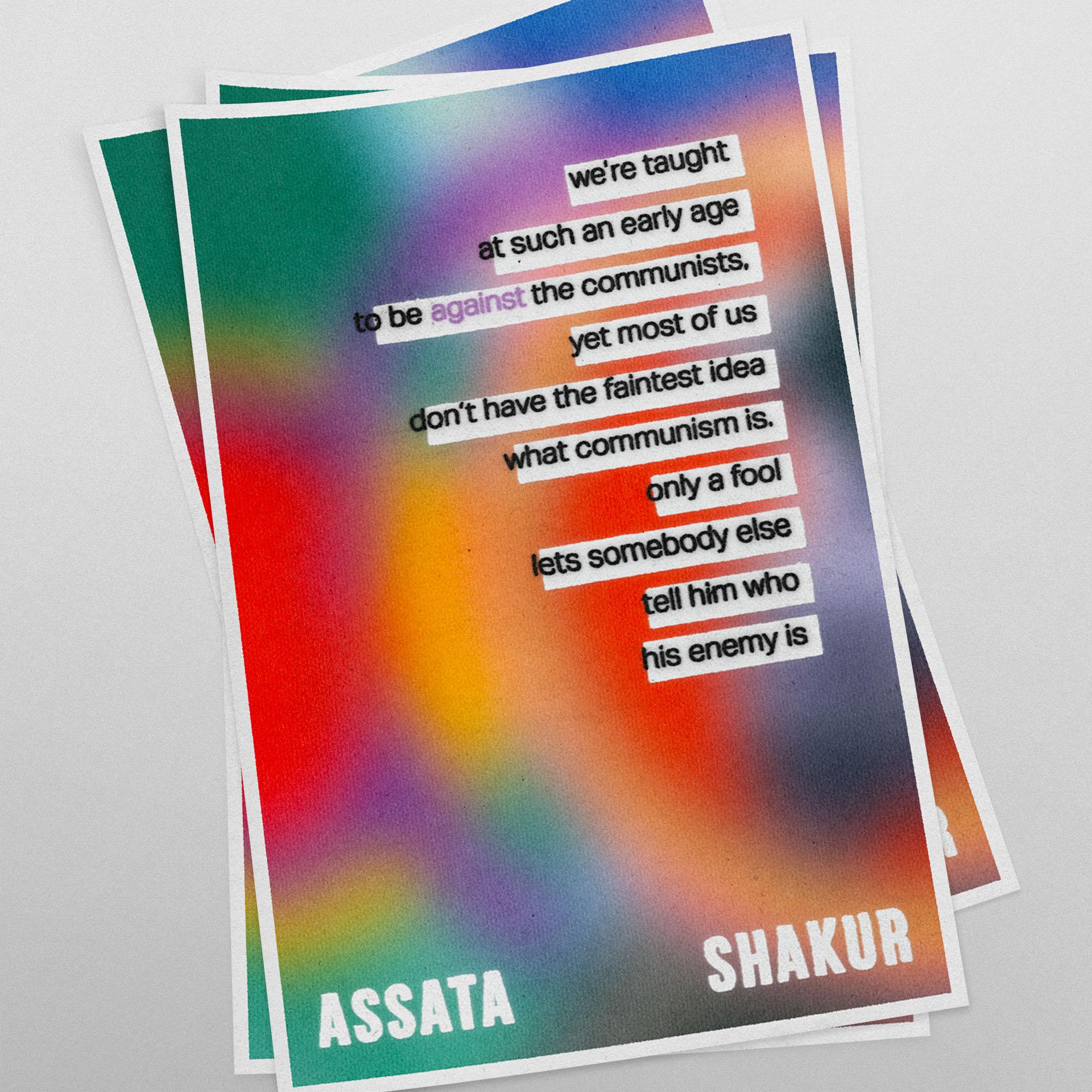 Assata quote (gradient)(11 x 17 Poster print) - Color Collective Press