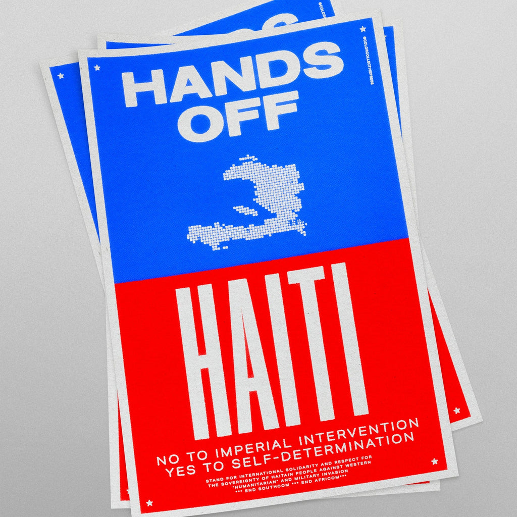 Hands Off Haiti (11 x 17 Poster print)