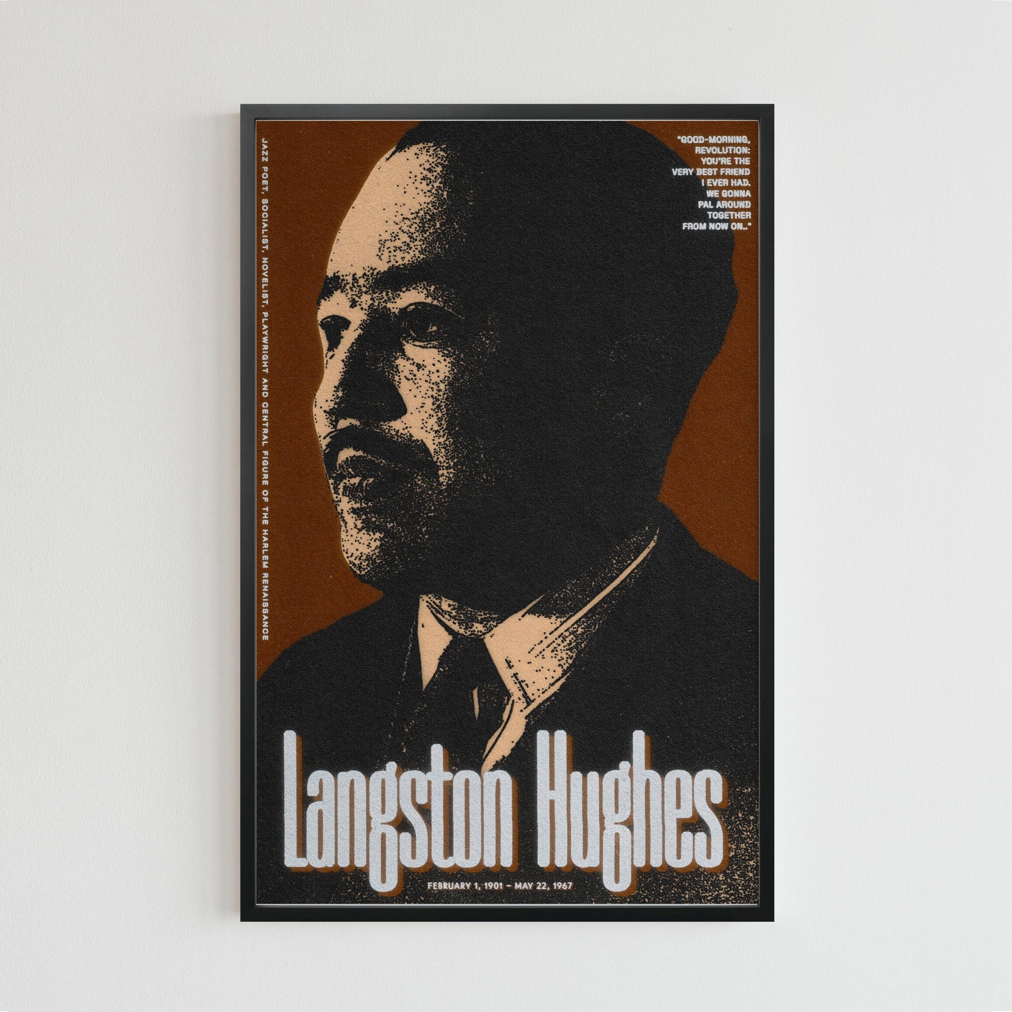 Langston Hughes (11 x 17 Poster print)