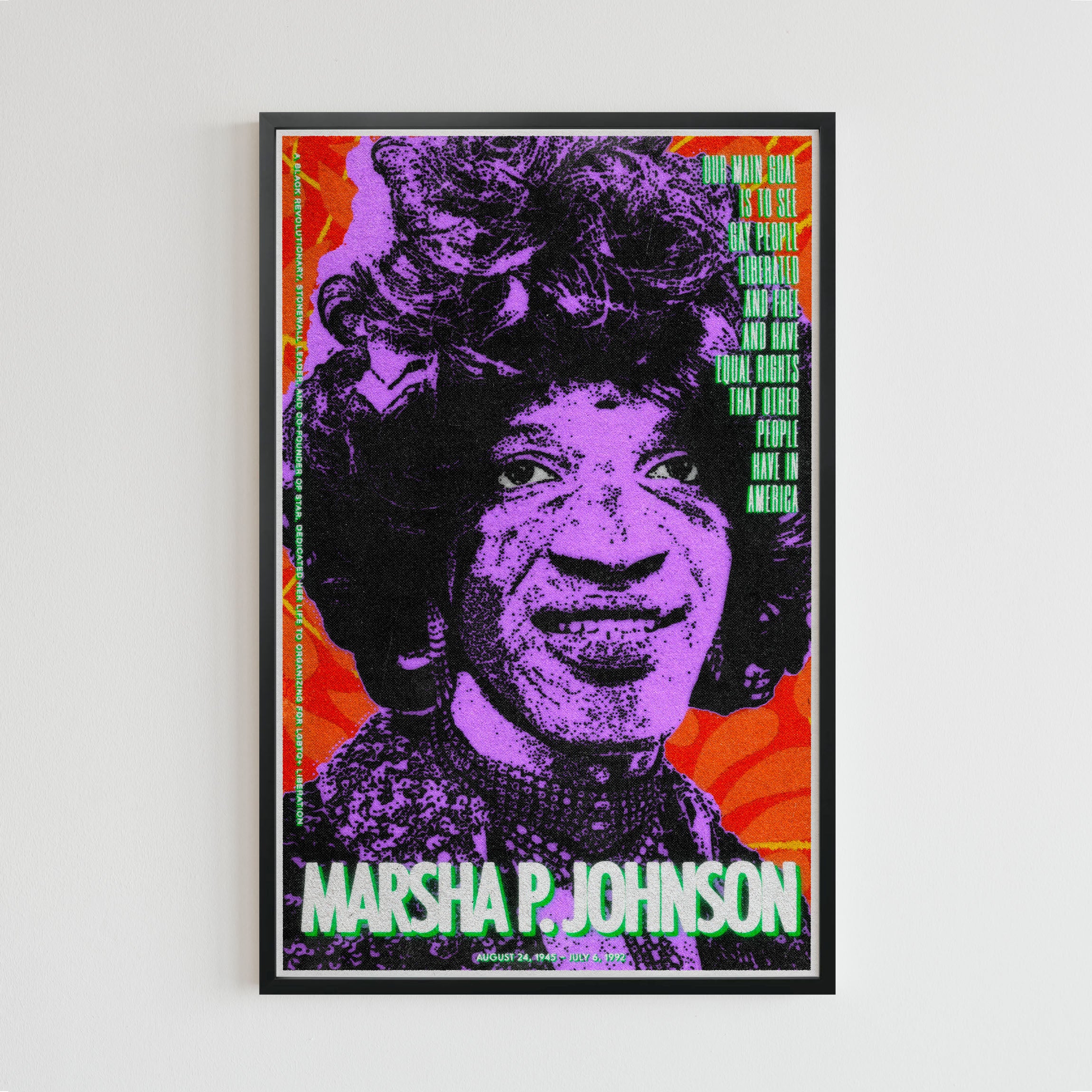 Marsha P. Johnson (11 x 17 poster print)