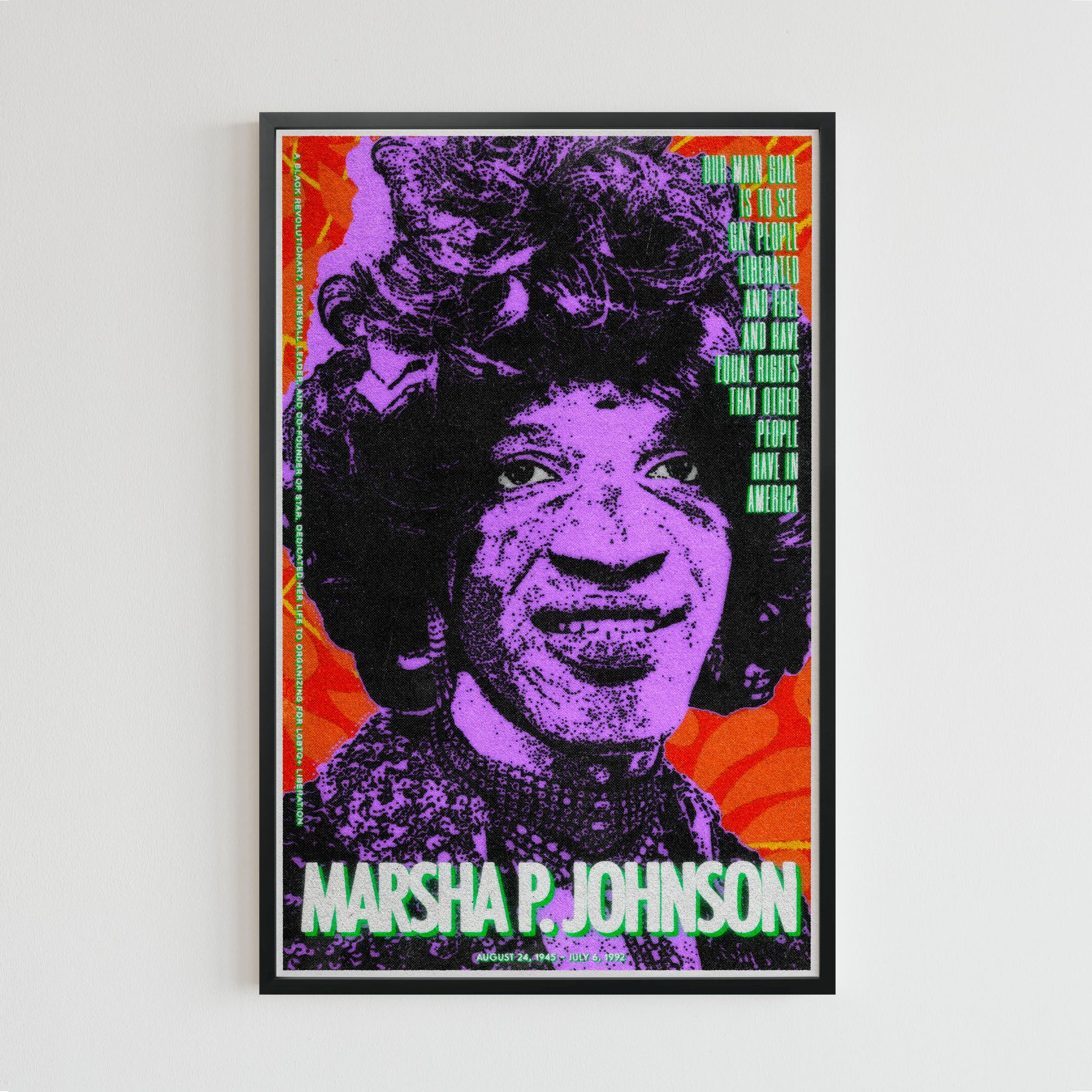 Marsha P. Johnson (11 x 17 poster print)