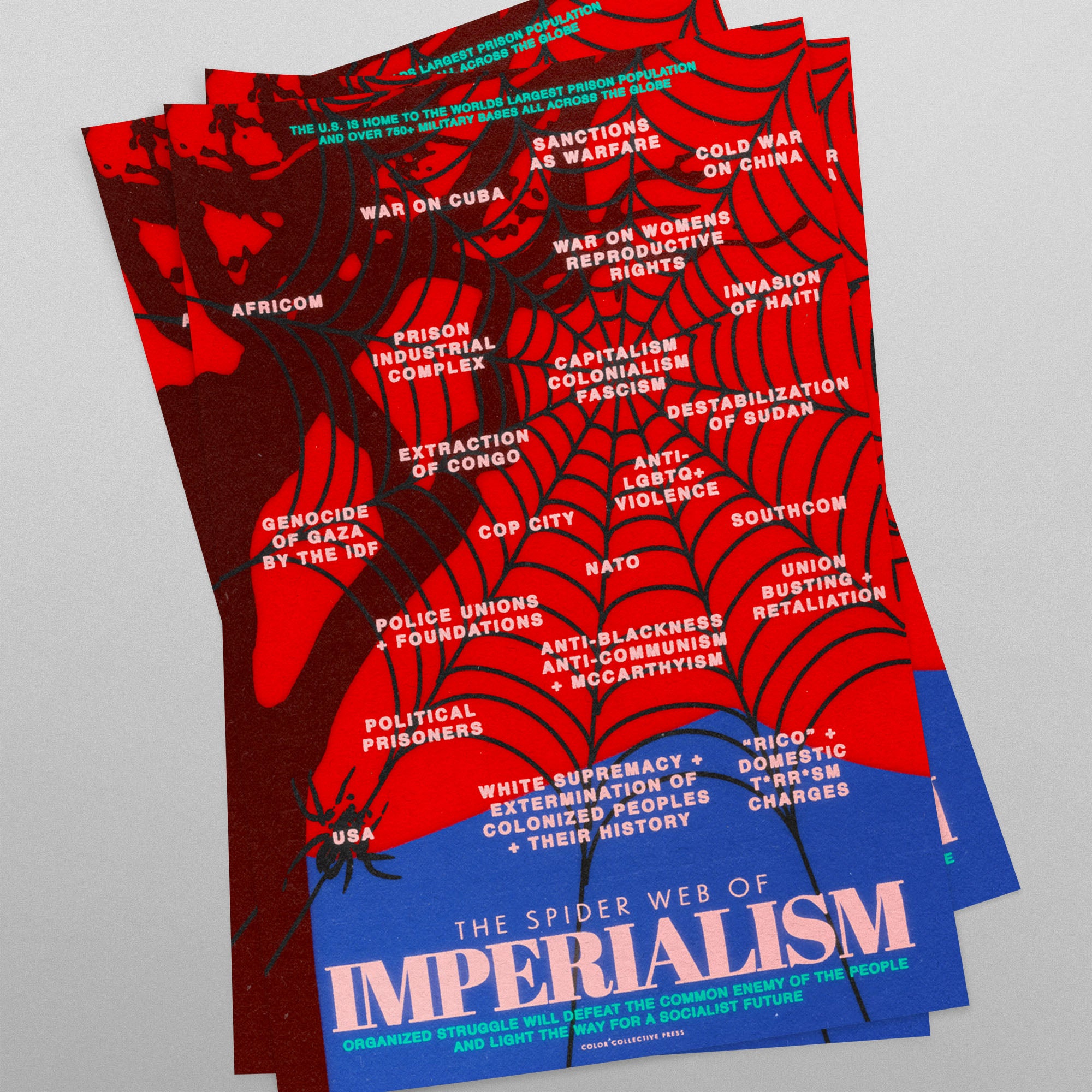 Spider Web of Imperialism (11 x 17 Poster print)