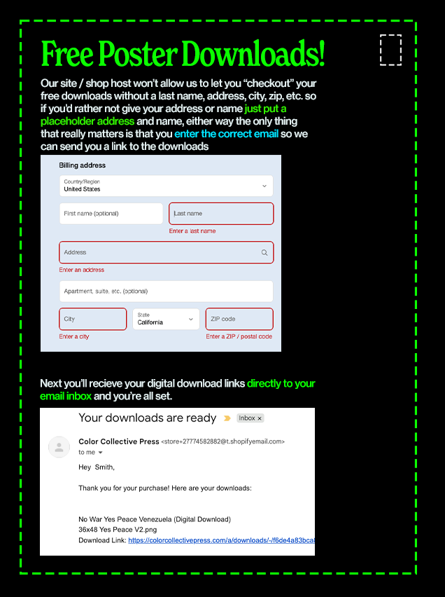 No War Yes Peace Venezuela (Digital Download)