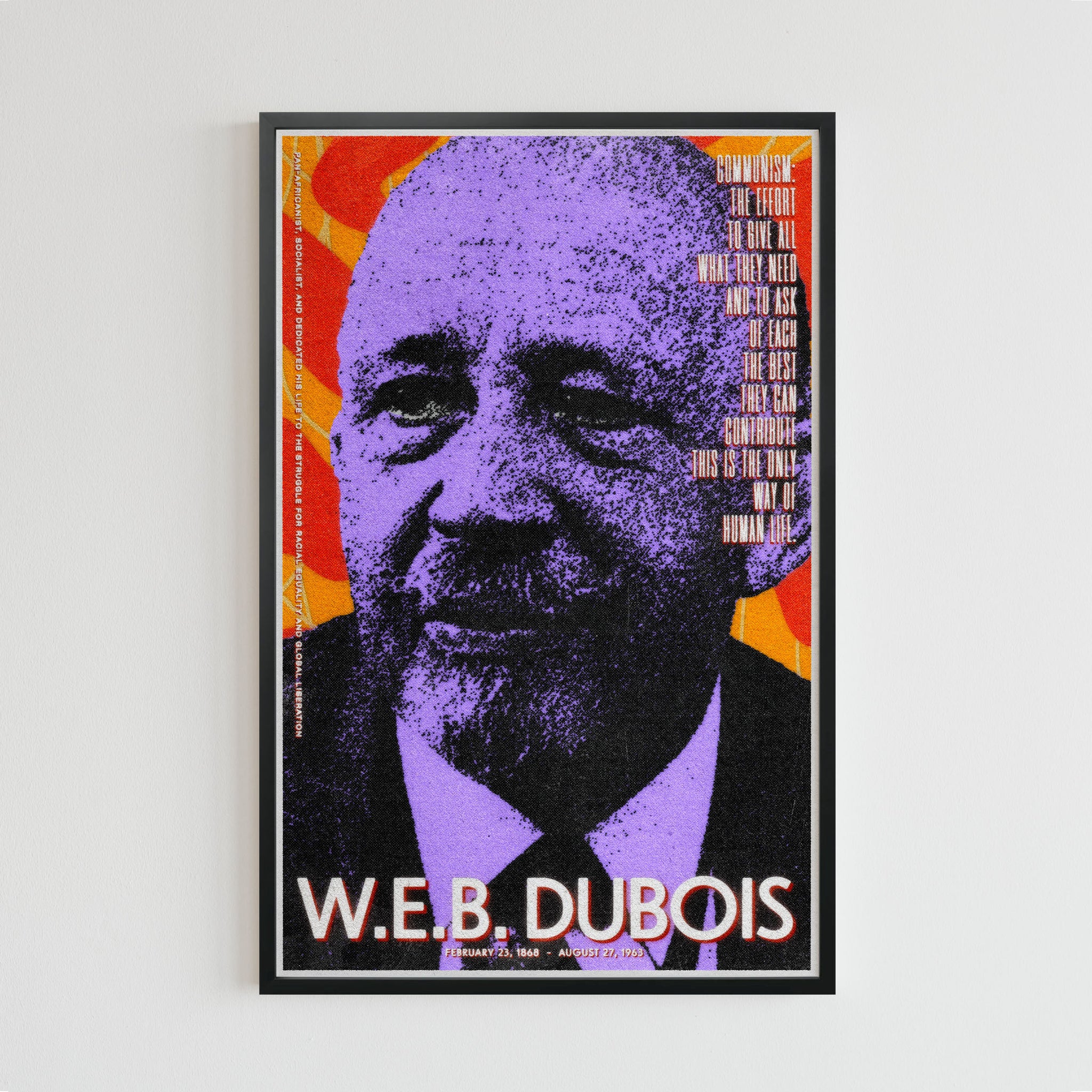 W.E.B. DuBois (11 x 17 poster print)