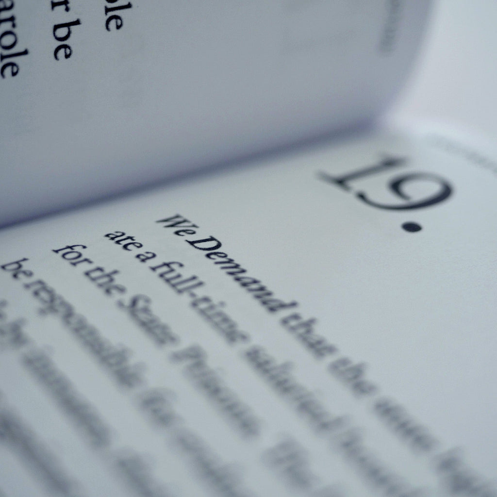 1971: Manifesto of Demands (Attica Liberation Faction)