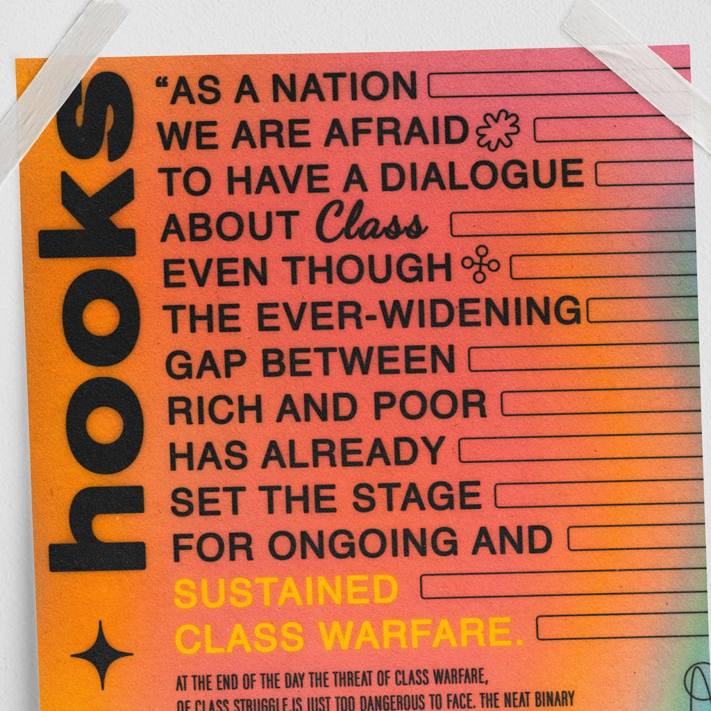 Bell Hooks QUOTE (11 x 17 Poster print)