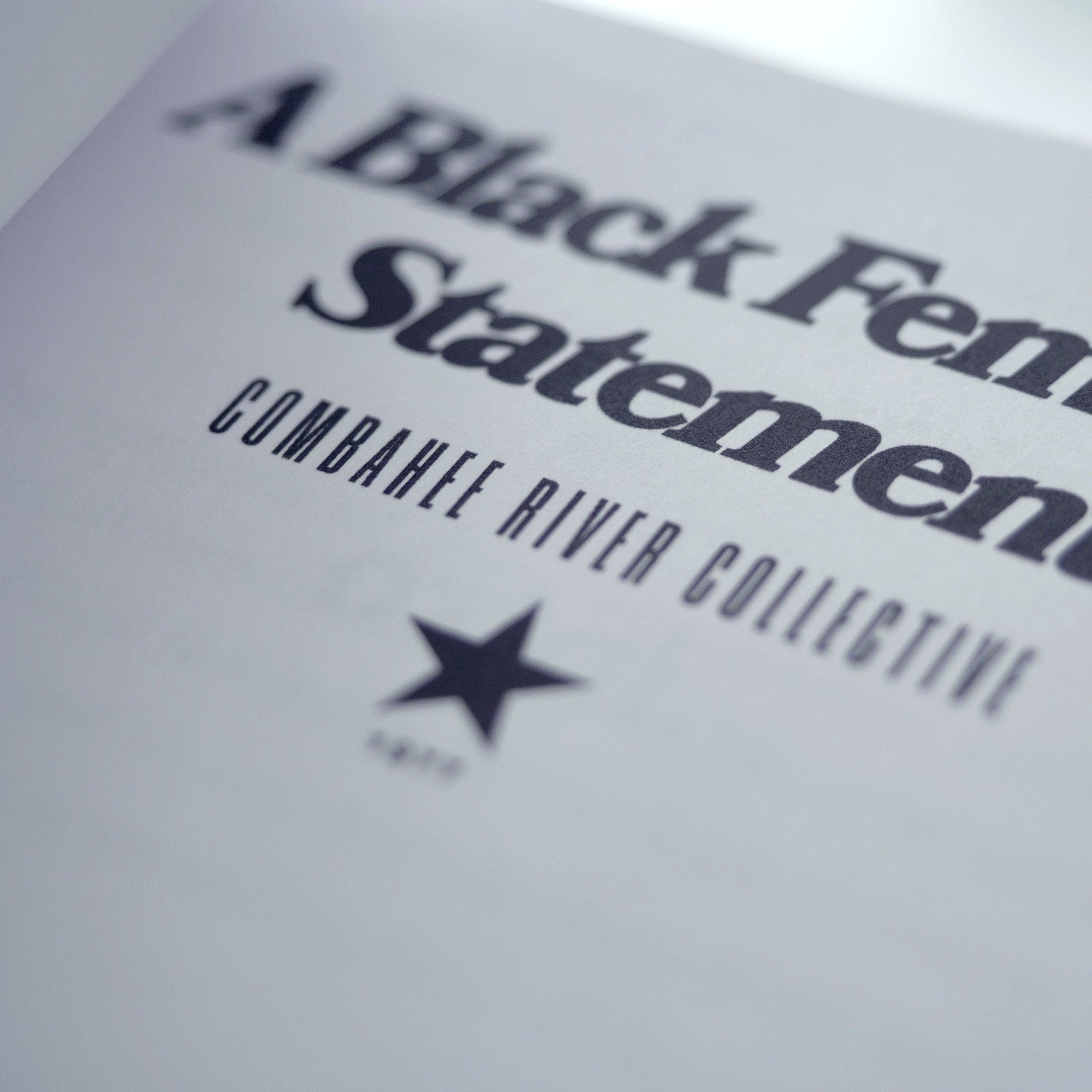 1977: A Black Feminist Statement (Combahee River Collective Statement)