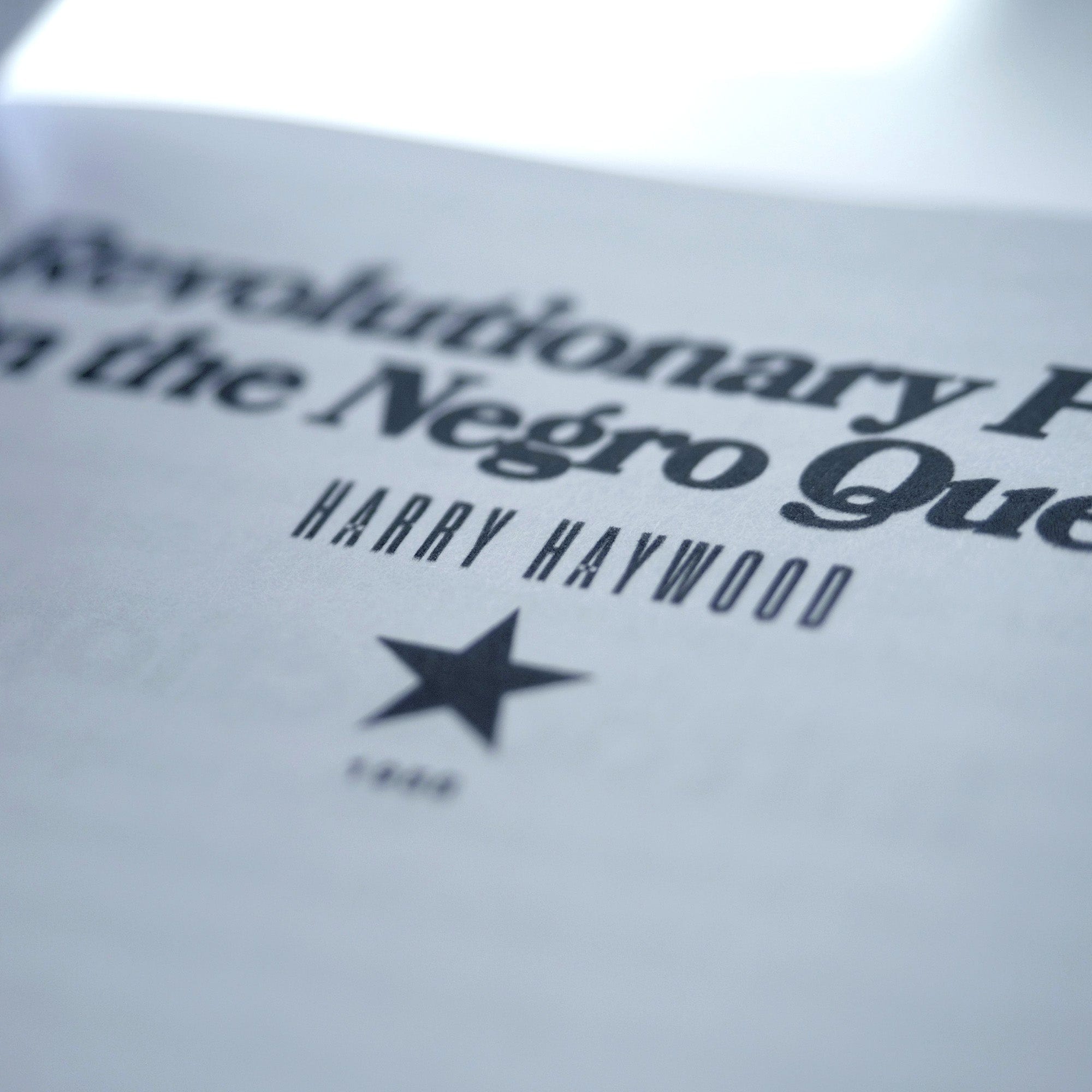 1958: For A Revolutionary Position on the Negro Question (Harry Haywood)