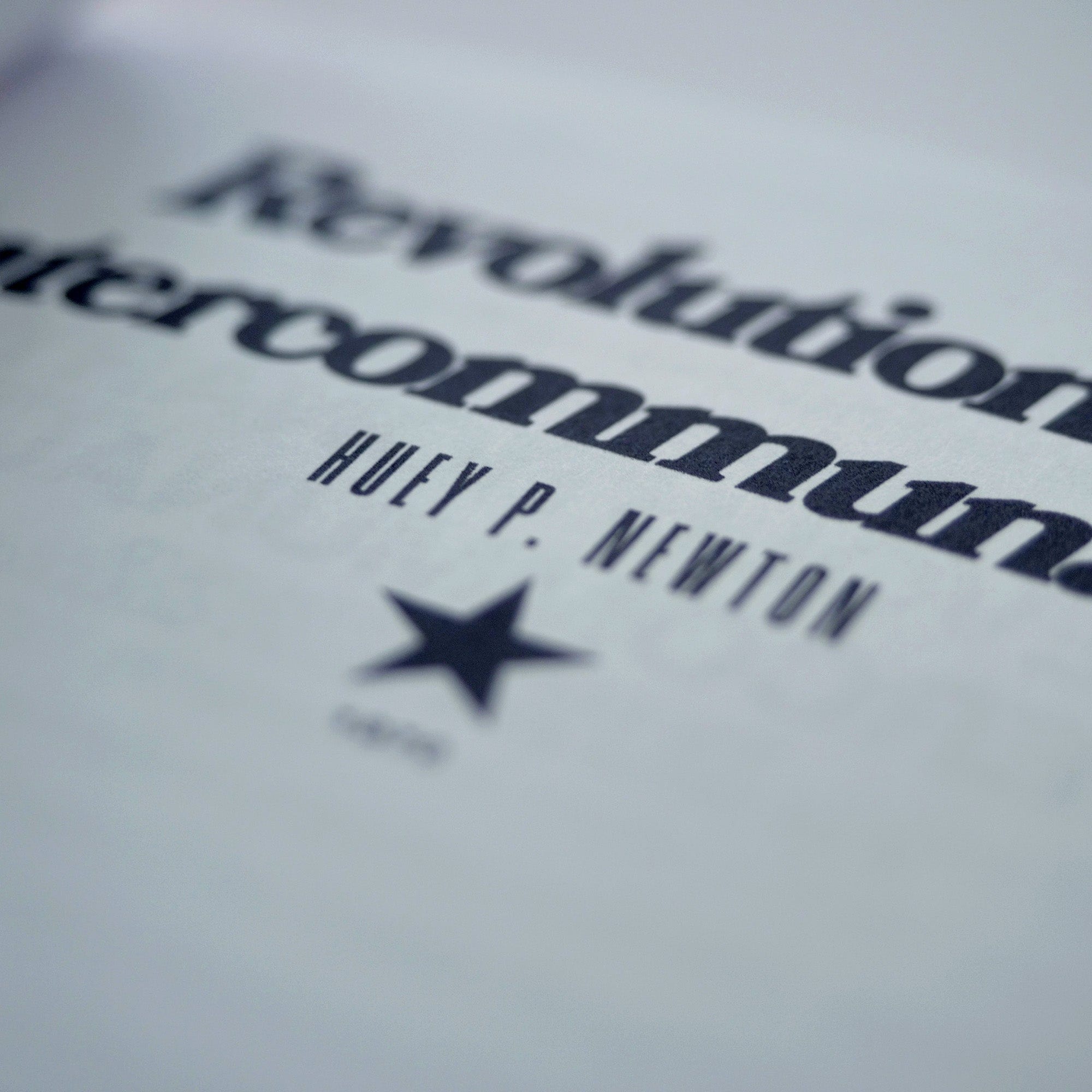 1970: Revolutionary Intercommunalism (Huey P. Newton)