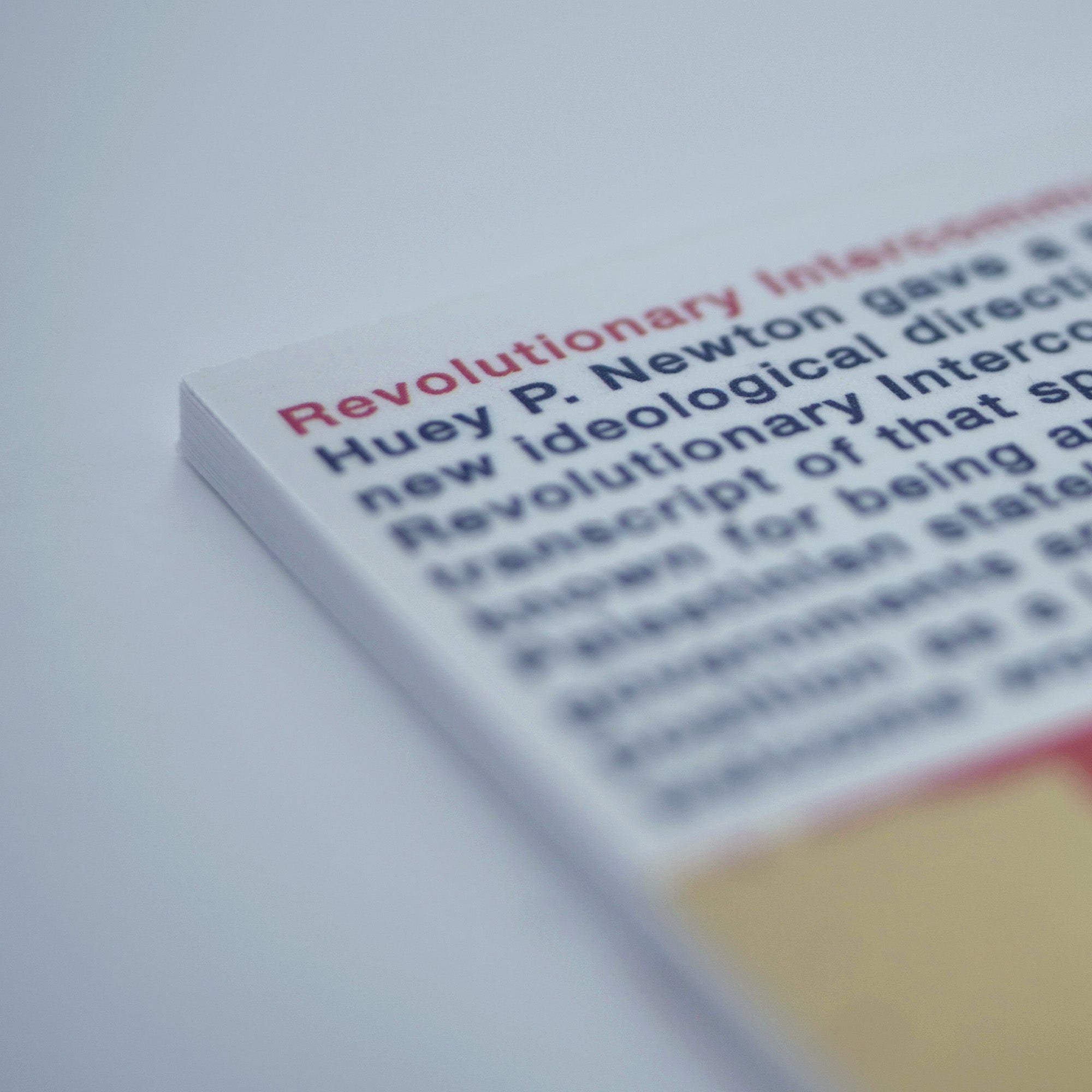 1970: Revolutionary Intercommunalism (Huey P. Newton)