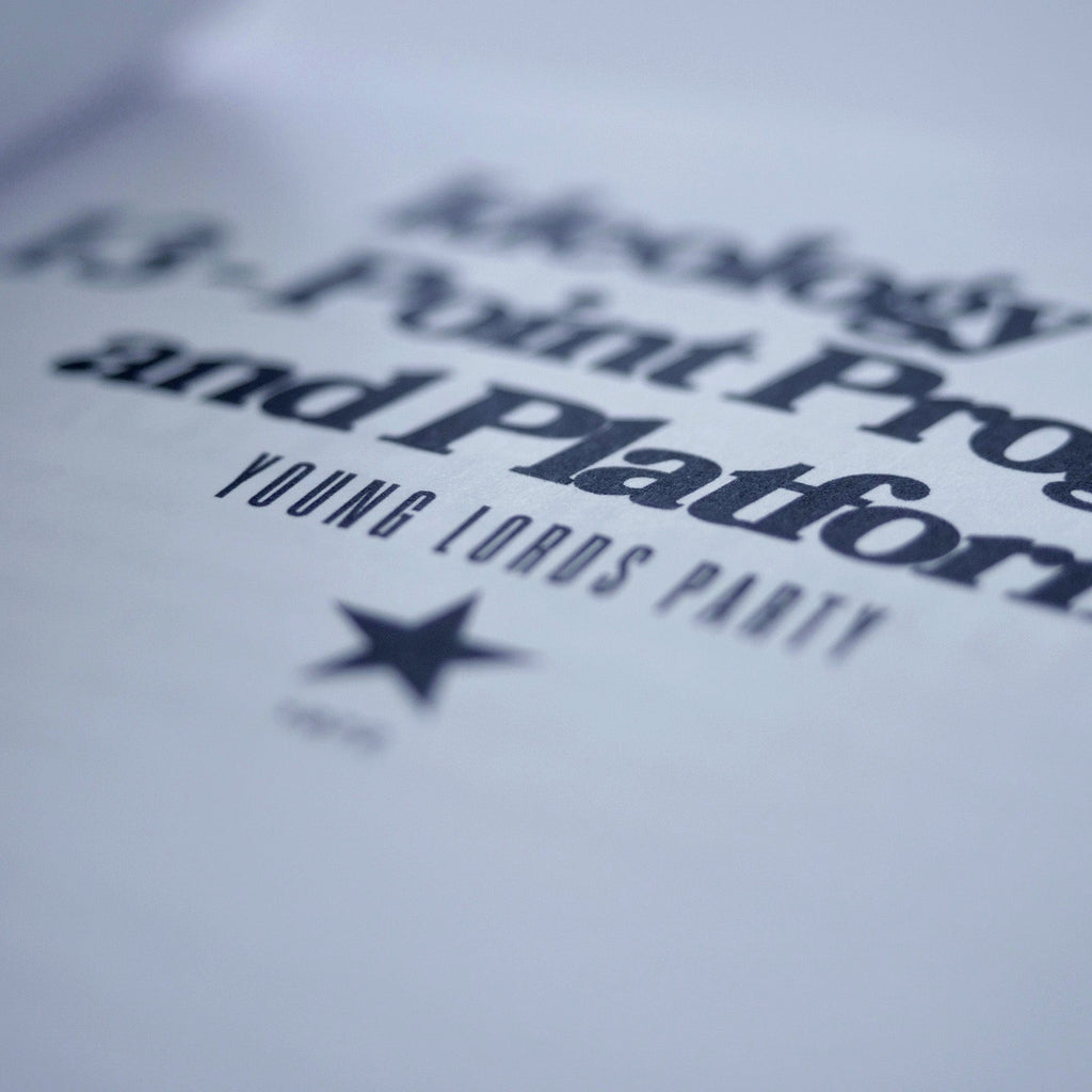 1970: Ideology and 13-Point Program (Young Lords Party)