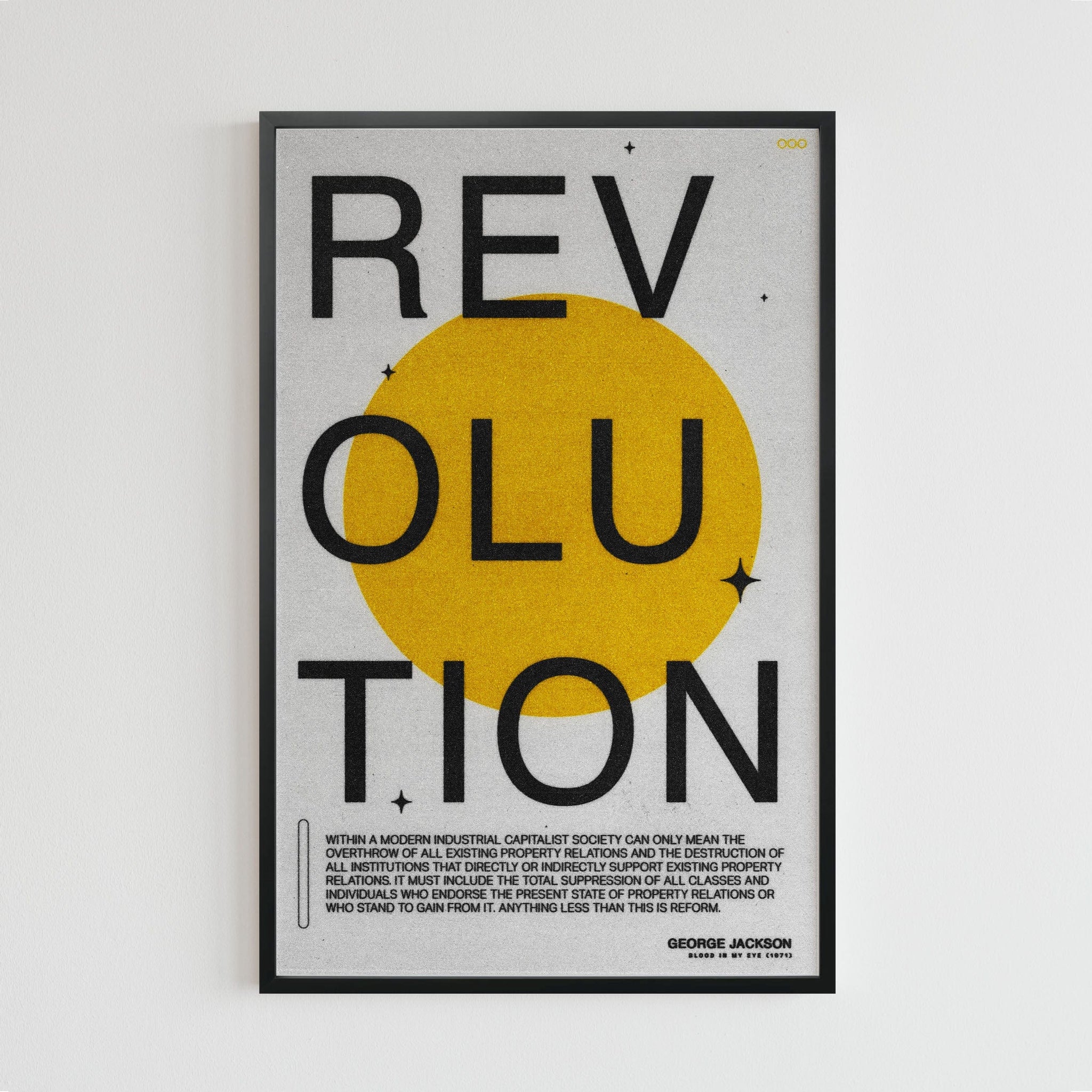 Revolution - George Jackson (quote) | 11 x 17 poster print