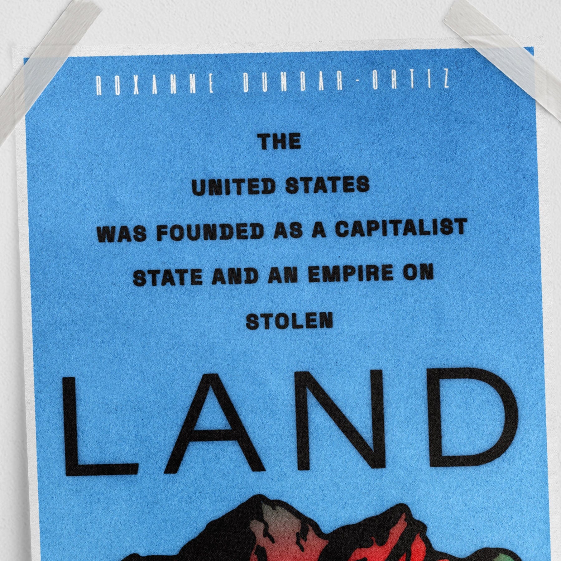 Stolen Land Quote (11 x 17 Poster print)
