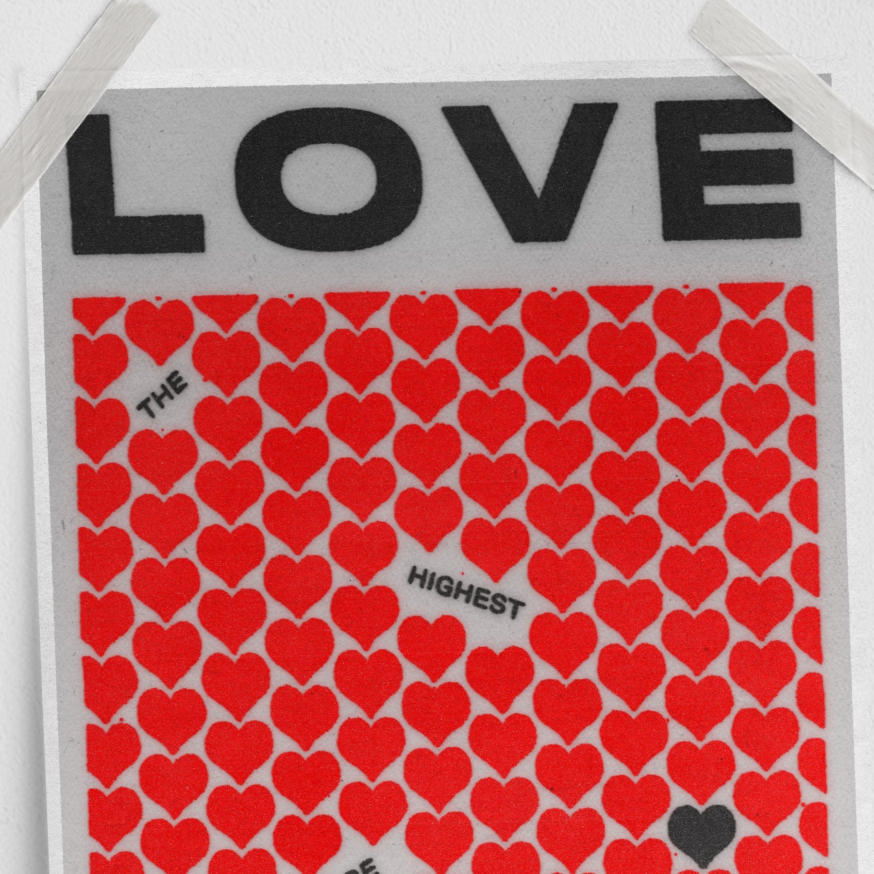 Love: the highest stage | 11x17 poster print