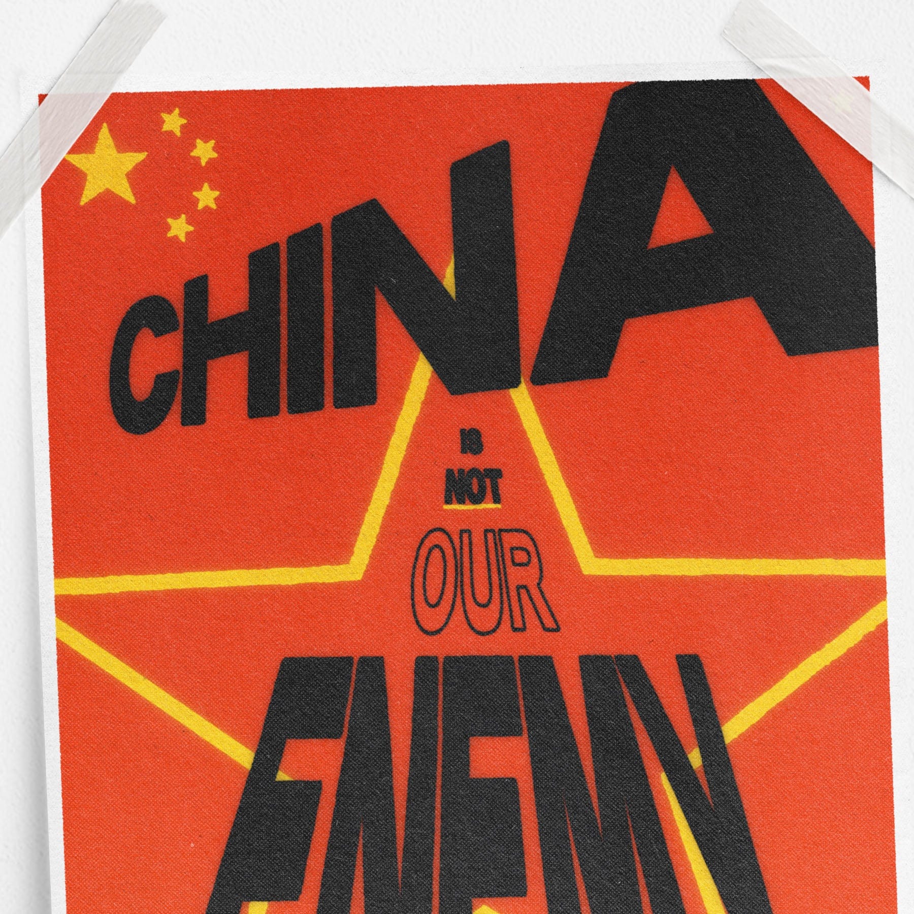 China Is Not Our Enemy (11 x 17 Poster print)