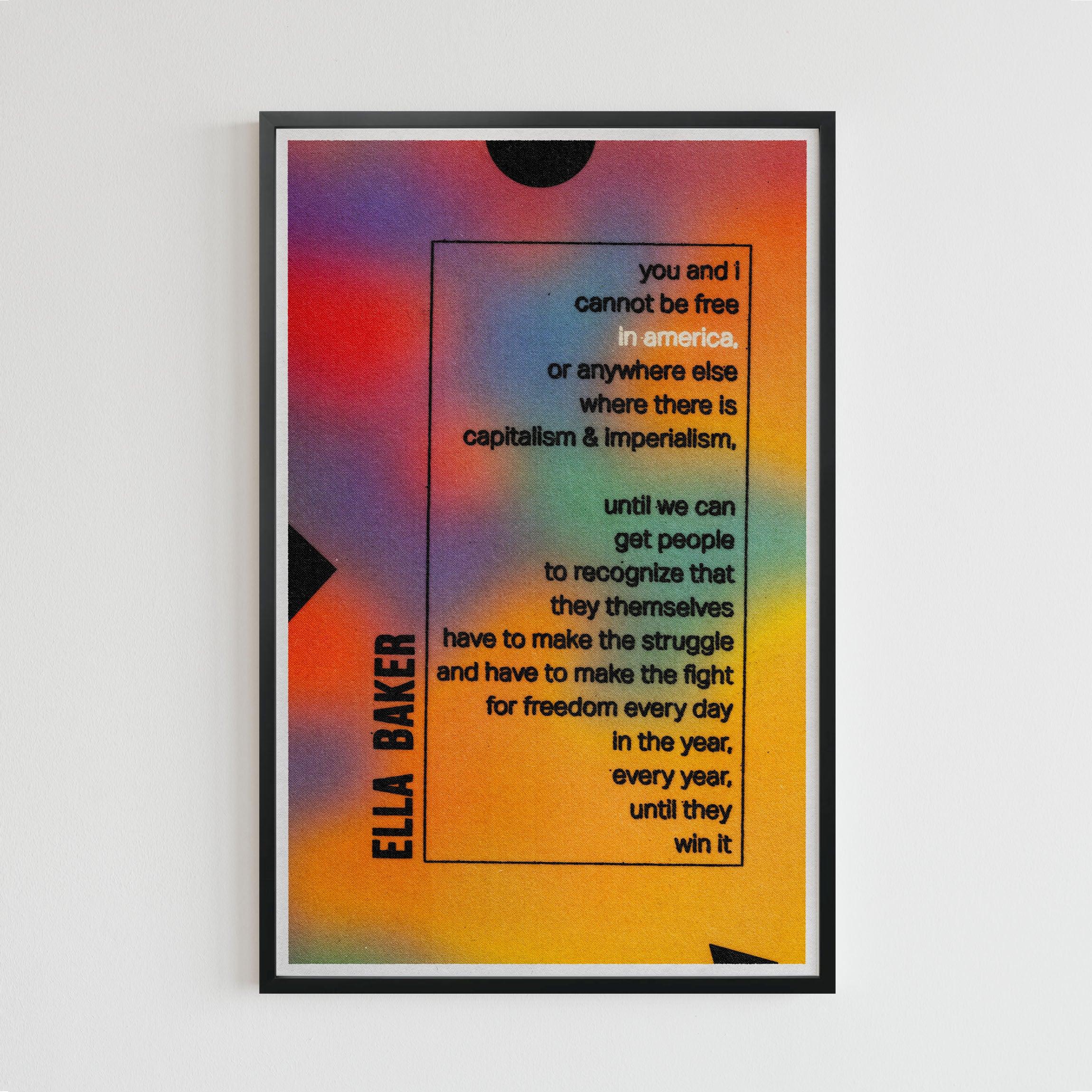 Ella Baker quote (11 x 17 Poster print) - Color Collective Press