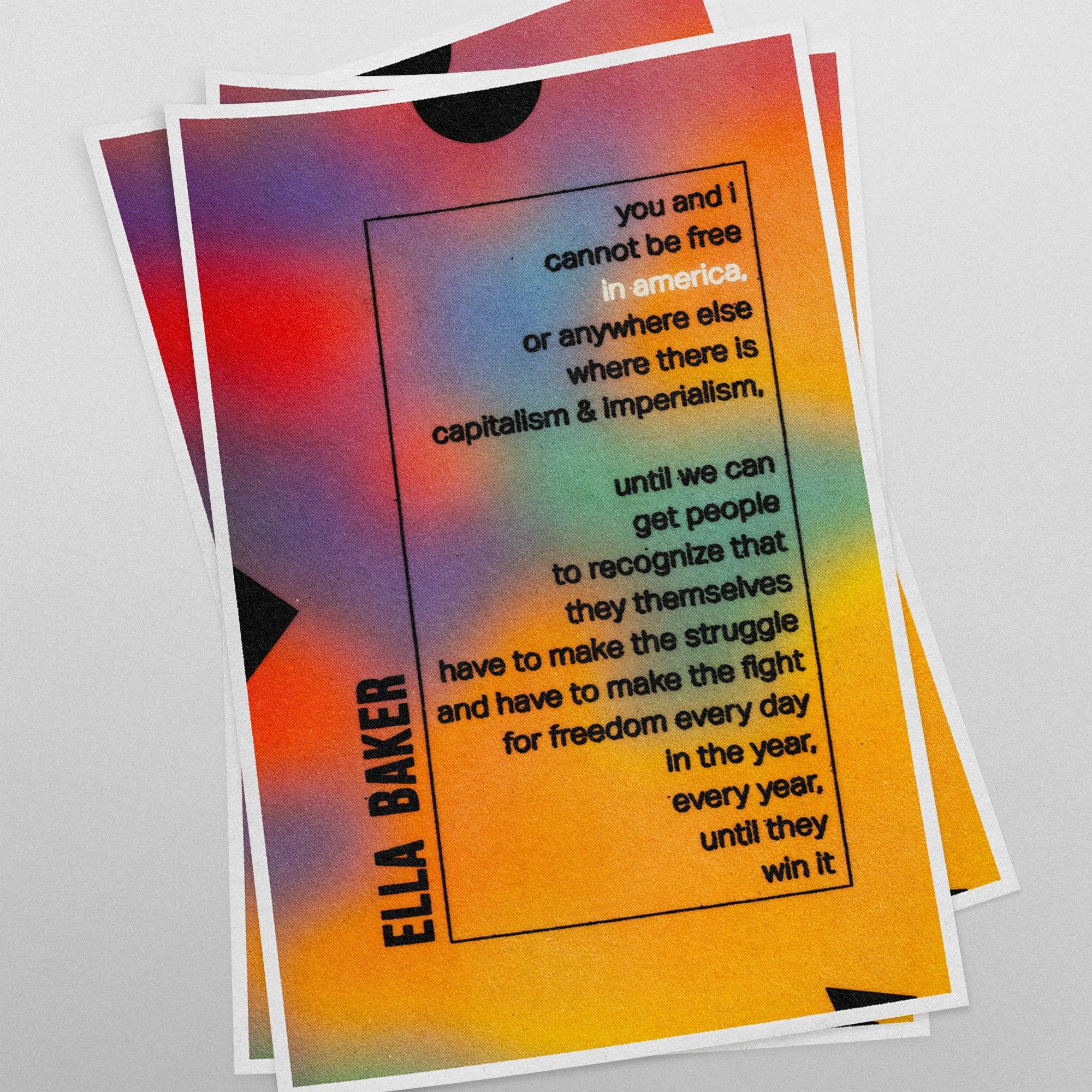 Ella Baker quote (11 x 17 Poster print) - Color Collective Press