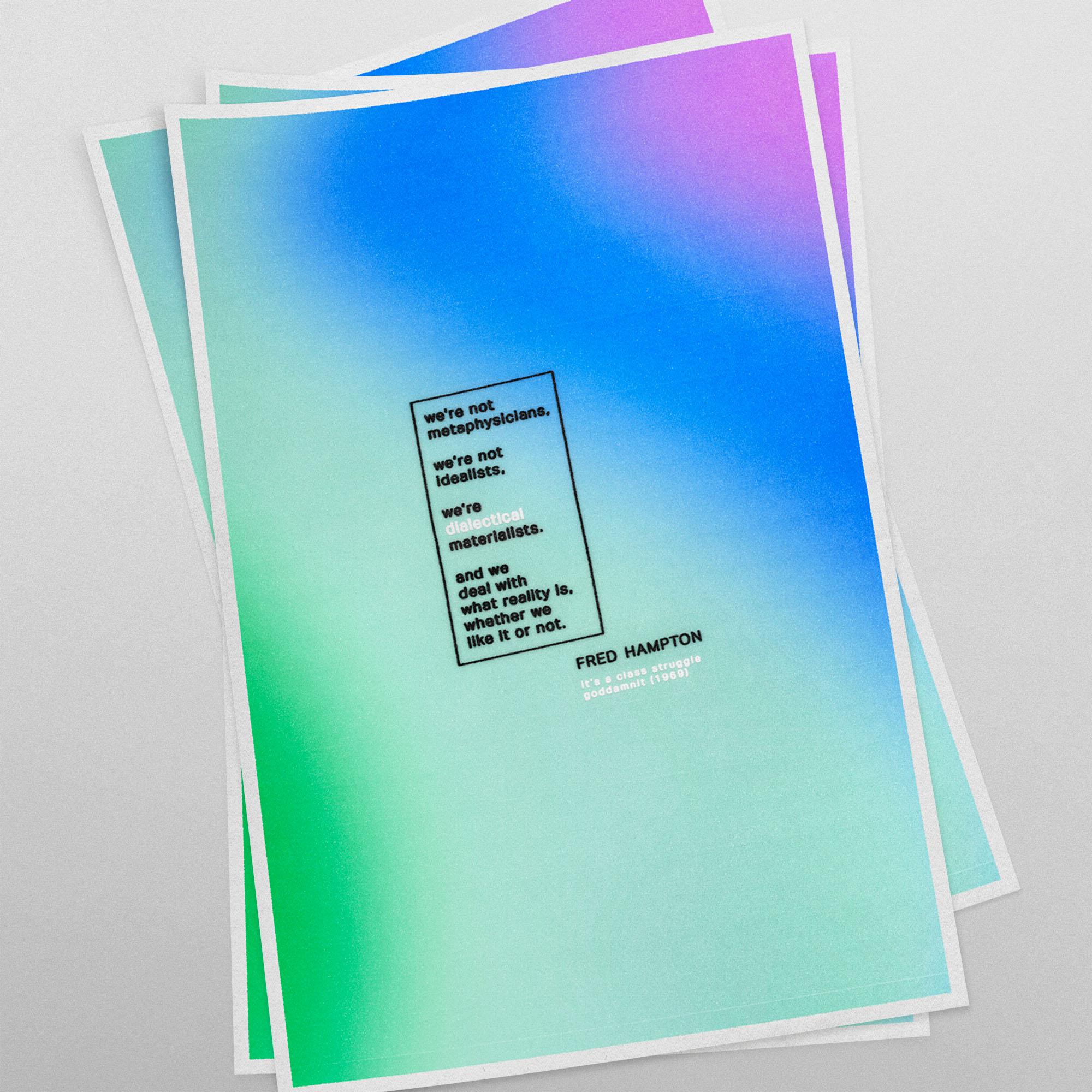 Fred Hampton QUOTE (11 x 17 Poster print) - Color Collective Press