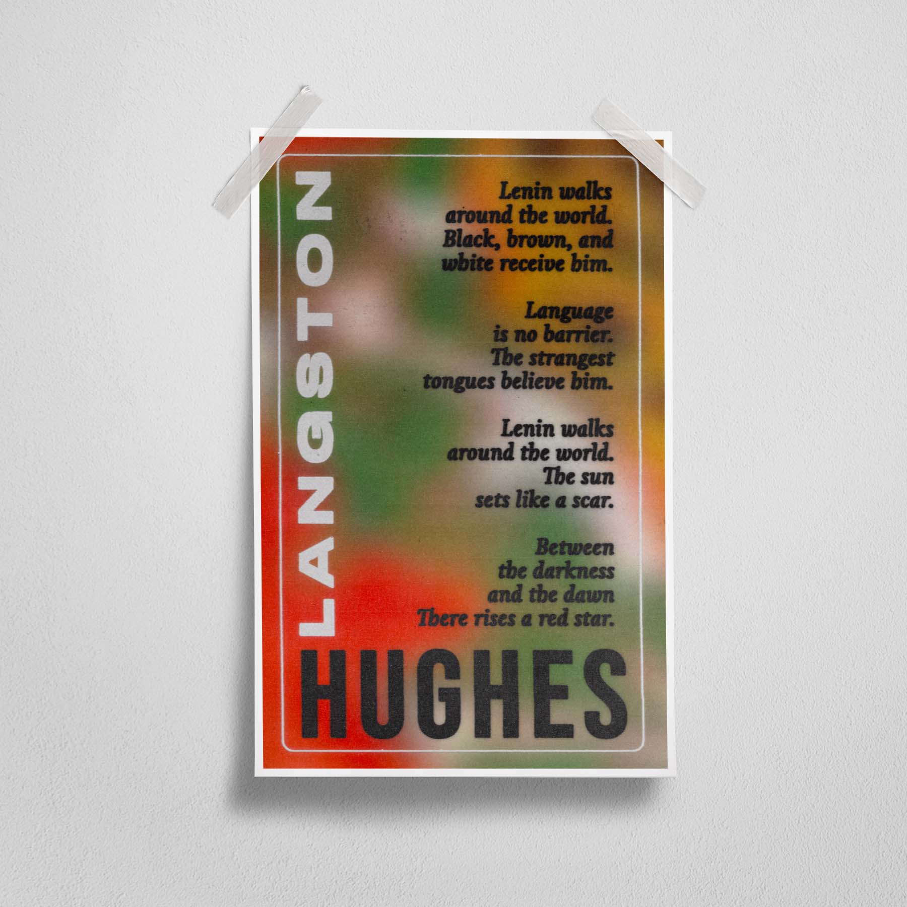 Langston Hughes QUOTE (11 x 17 Poster print)