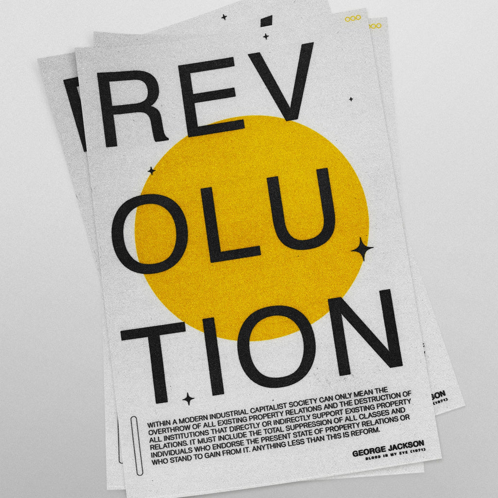 Revolution - George Jackson (quote) | 11 x 17 poster print