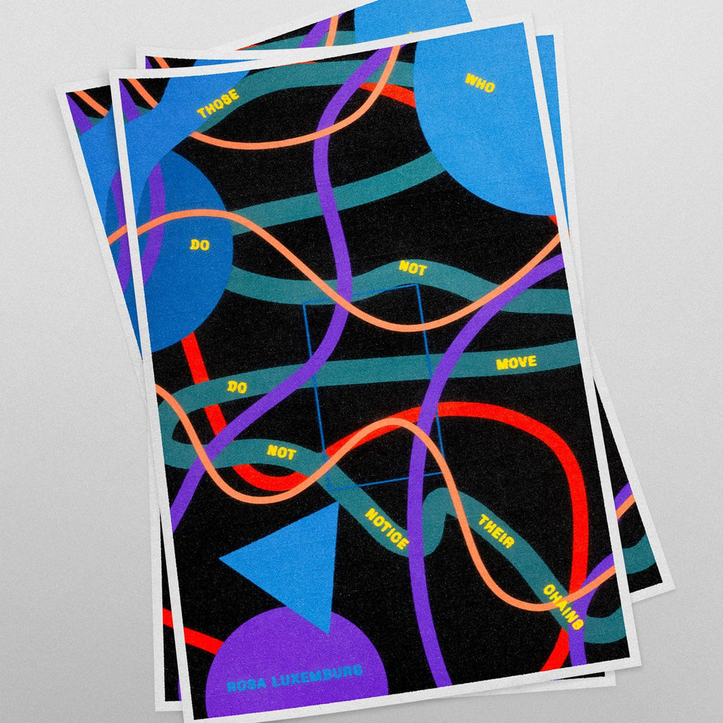 Rosa Luxemburg quote (11 x 17 Poster print) - Color Collective Press