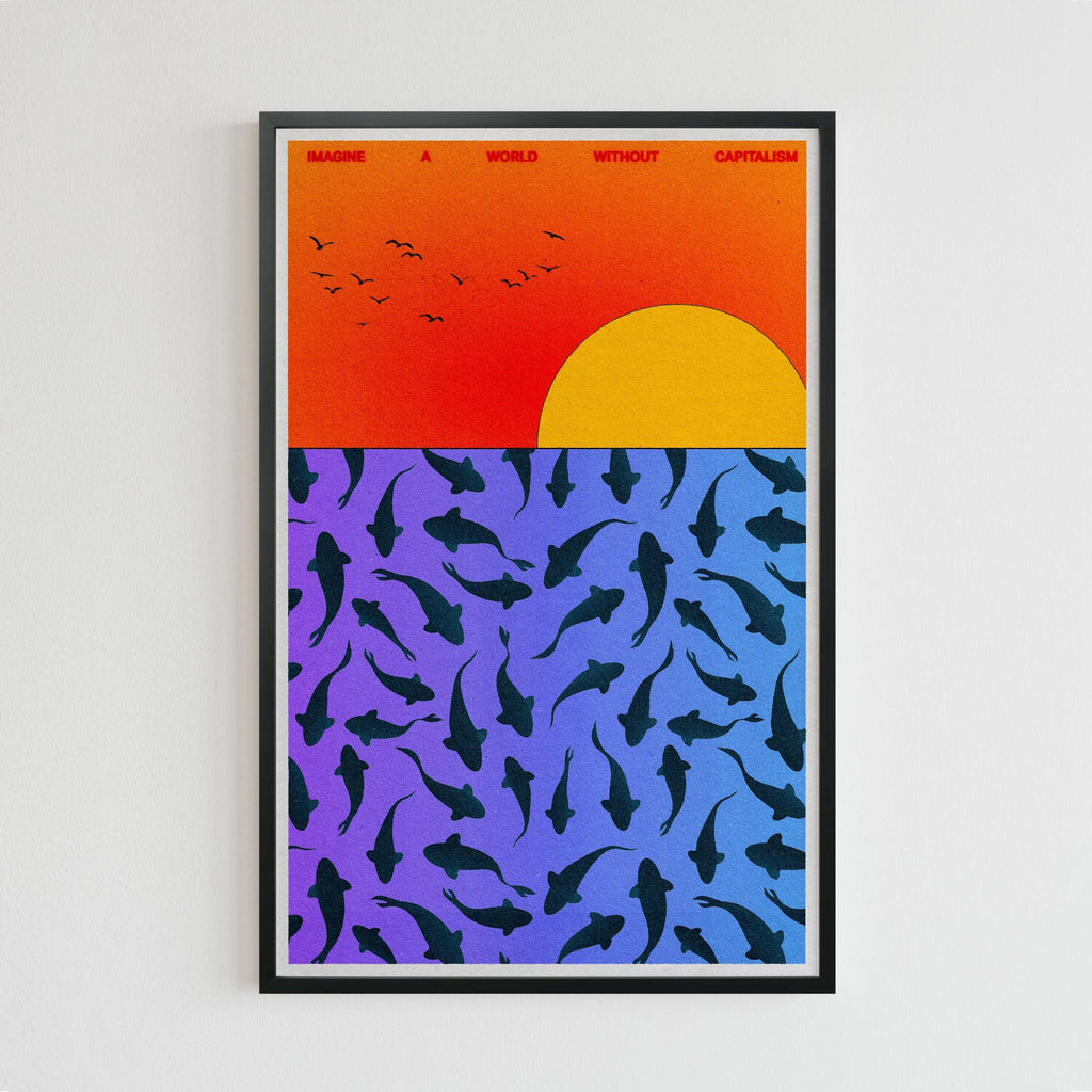 World Without Capitalism (11 x 17 Poster print) - Color Collective Press