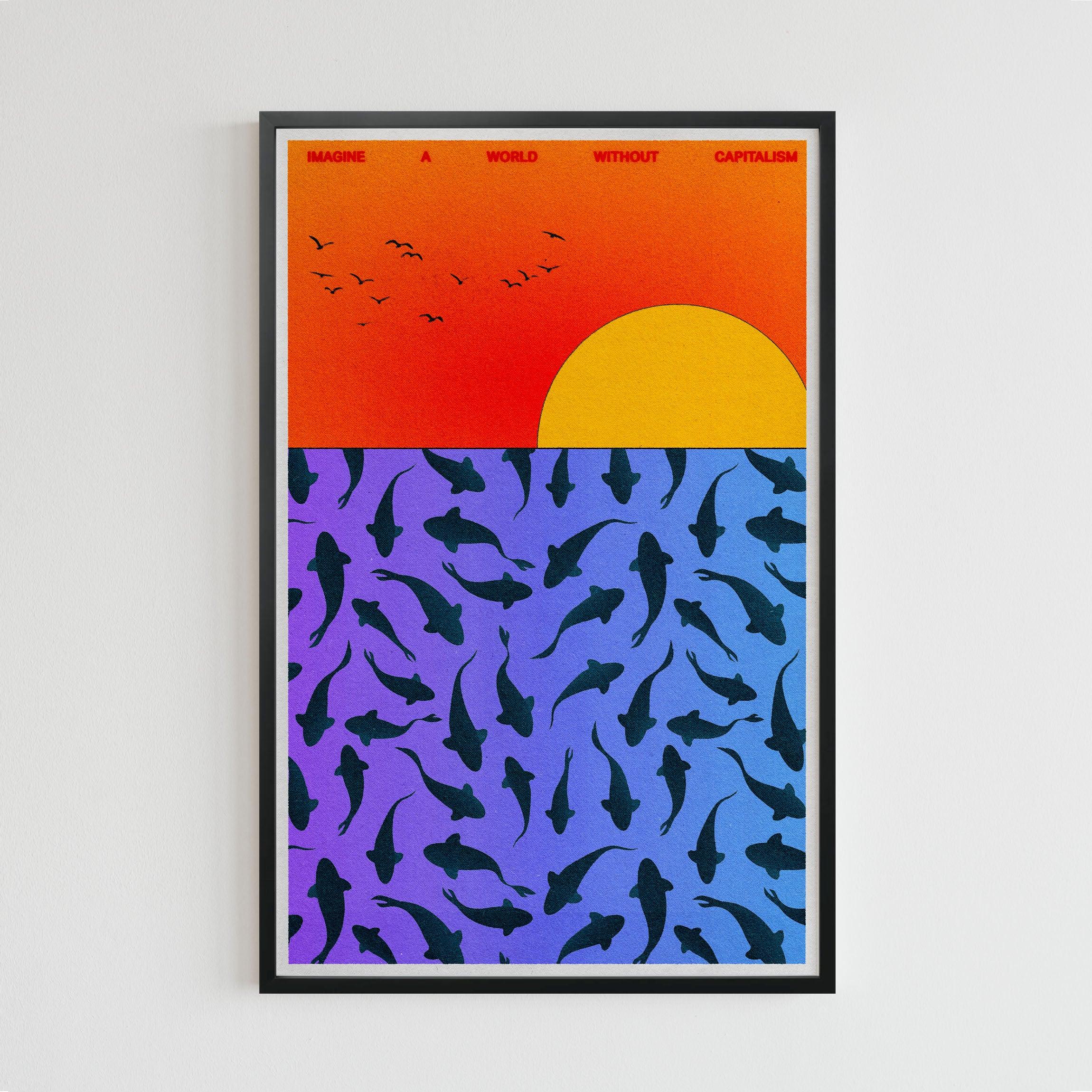 World Without Capitalism (11 x 17 Poster print) - Color Collective Press