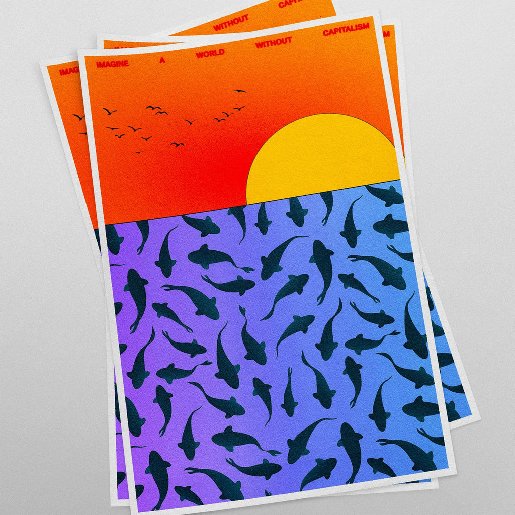 World Without Capitalism (11 x 17 Poster print) - Color Collective Press