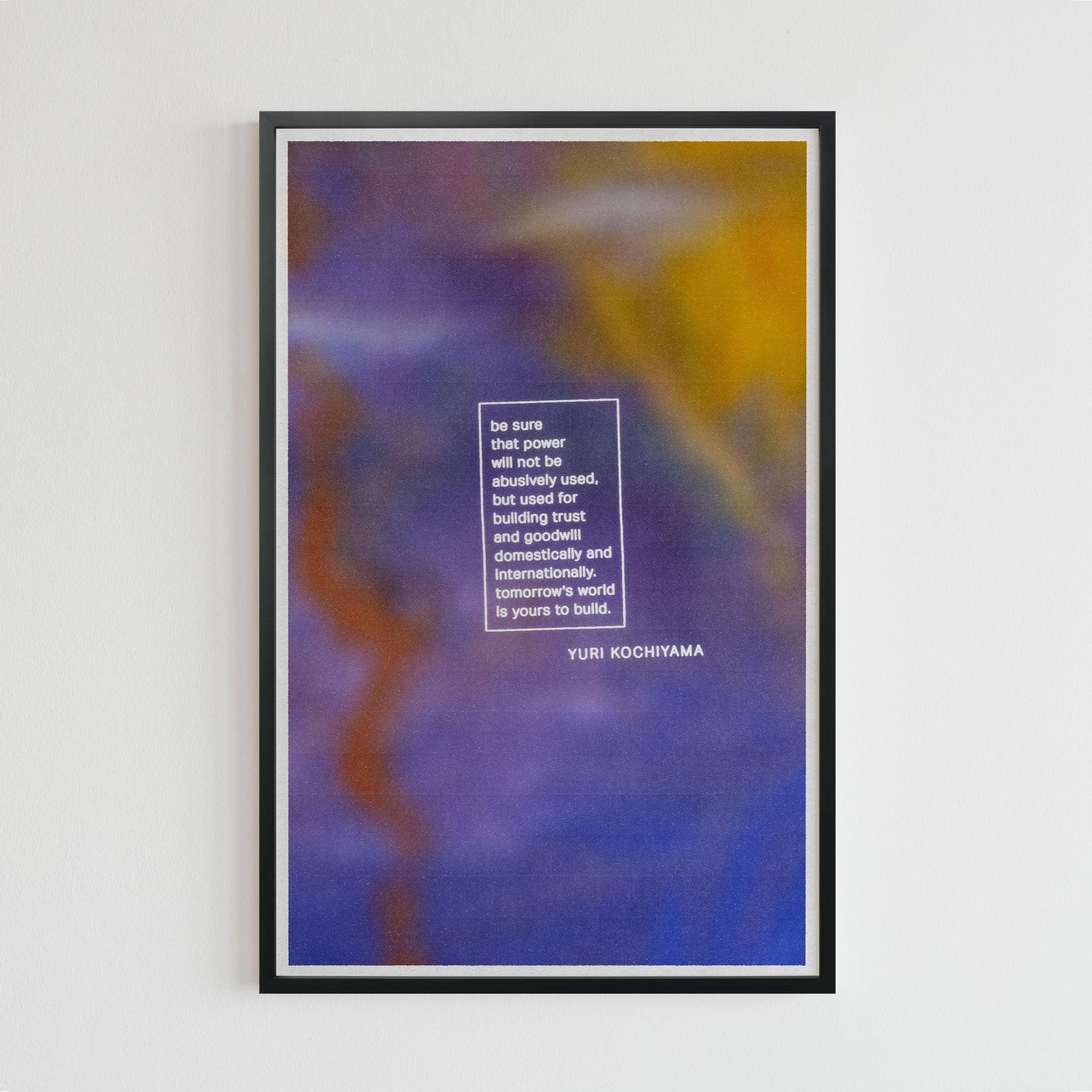 Yuri Kockiyama quote (11 x 17 Poster print) - Color Collective Press